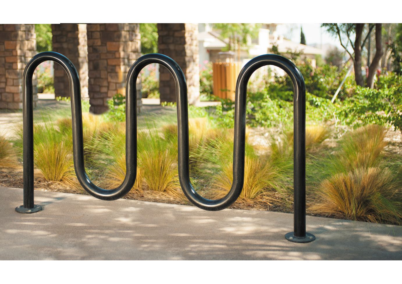 UltraSite Contemporary Loop Bike Rack: 3 Loop 580
