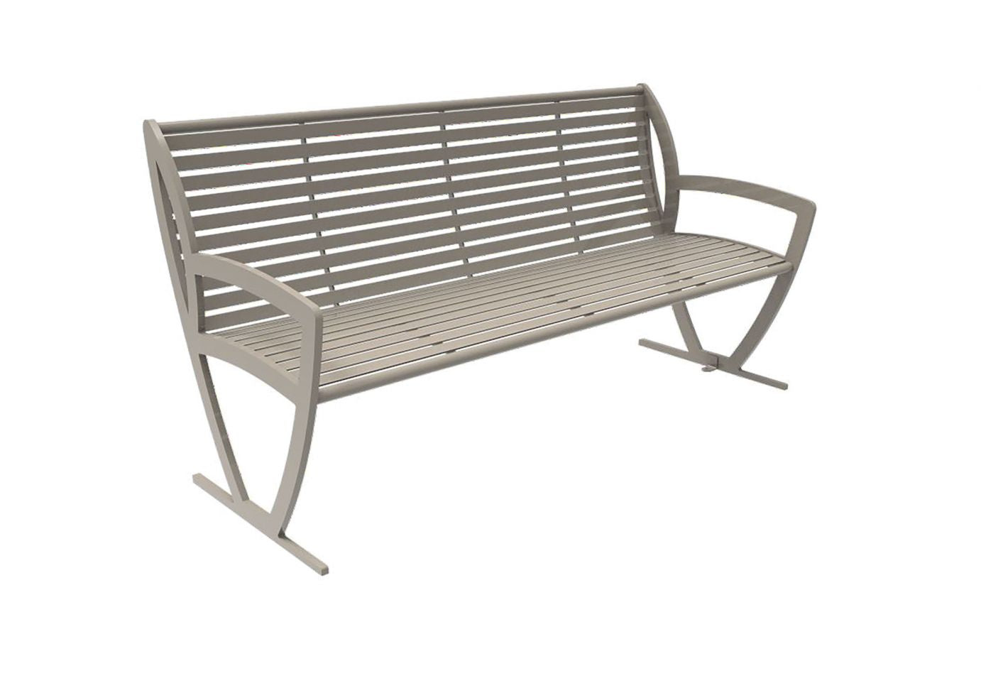 UltraSite Augusta Bench with Back: 93 Series 93N-HS