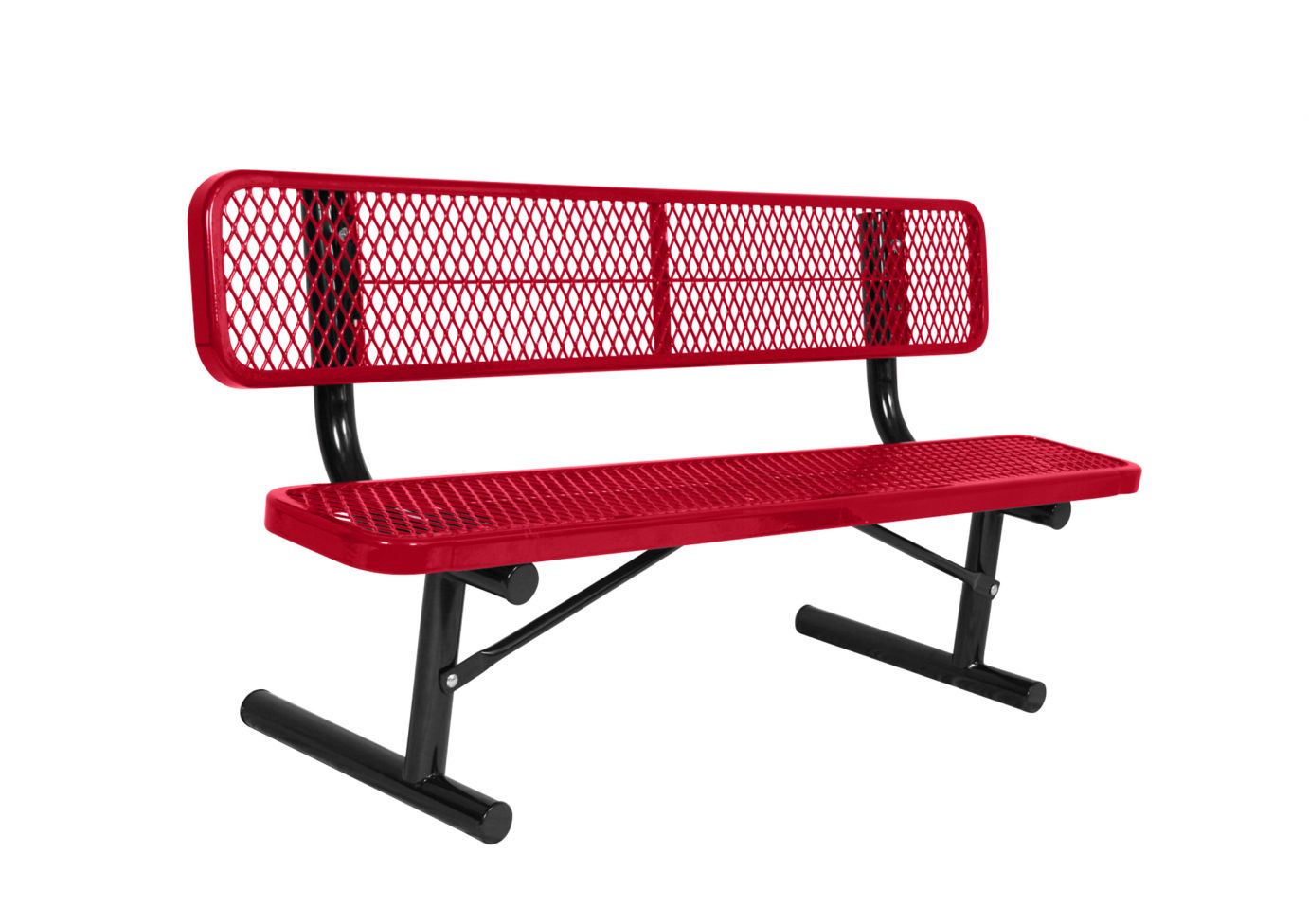 UltraSites Extra Heavy-Duty Bench With Back: 12" Seating 940
