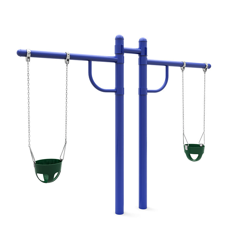 Wisdom Playgrounds WiseFREE 5" Single Post Swing Bucket Tree Swing SPS-0801-TS