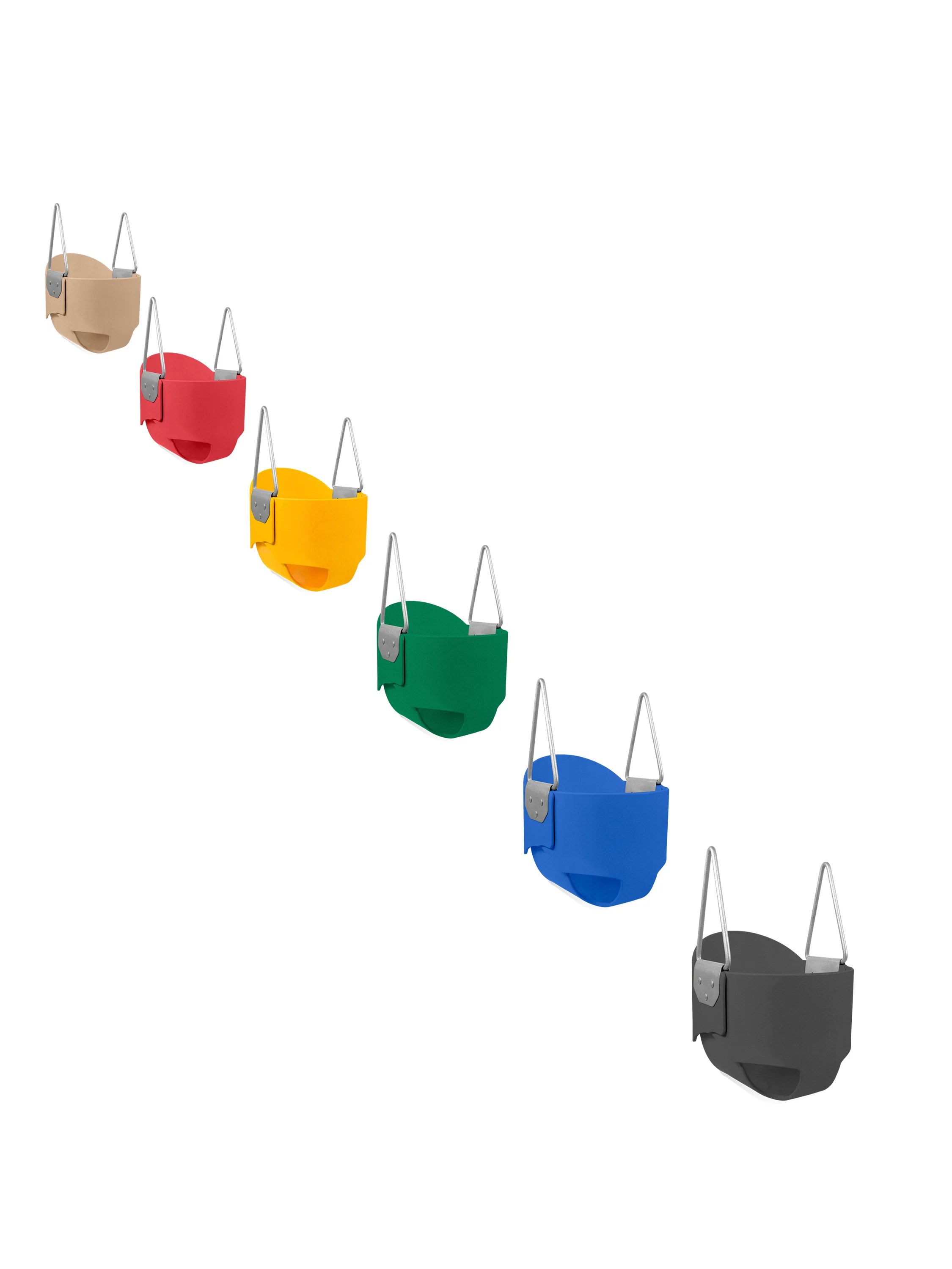 Jensen Swing S103 Infant High Back Full Bucket Rubber Swing Seat - USA Made