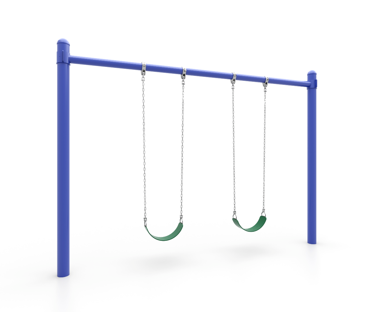 Wisdom Playgrounds WiseFREE 5" Single Post Swing 8ft QSSPS-080