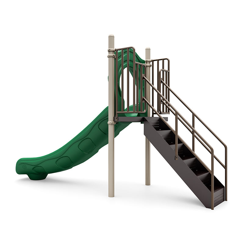 Wisdom Playgrounds 4′ Freestanding Single Slide FS-SL4801N WiseWORX