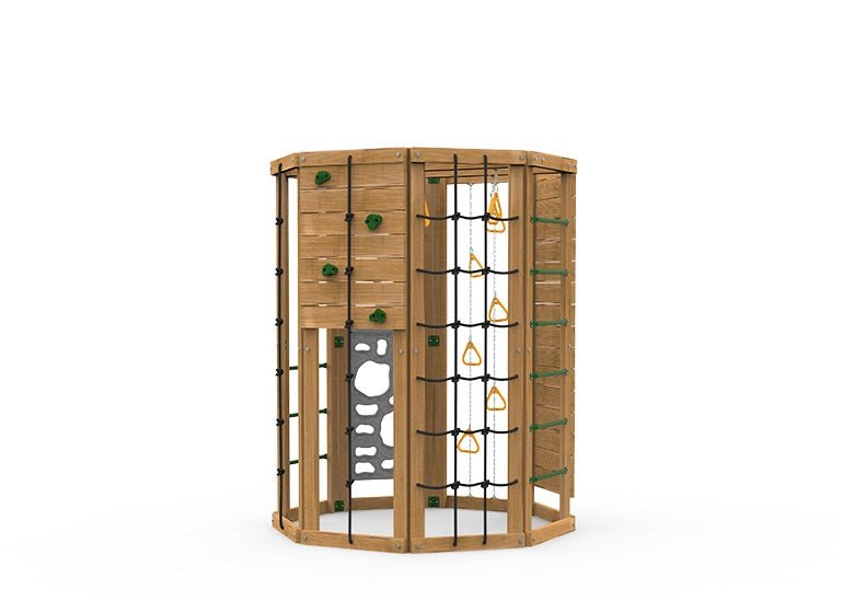 Playstar Backyard Playset with Cliff-Hanger | Bronze, 9 Activities