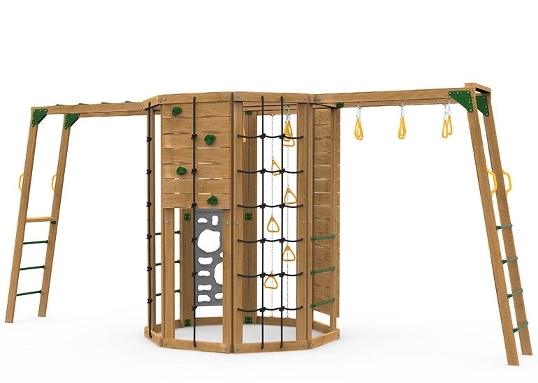Playstar Backyard Playset with Cliff-Hanger| Silver, 15 Activities