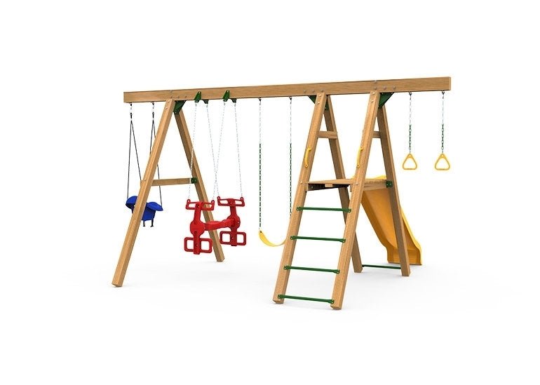 Playstar Mesa Silver Backyard Swing Set | 9 Activities