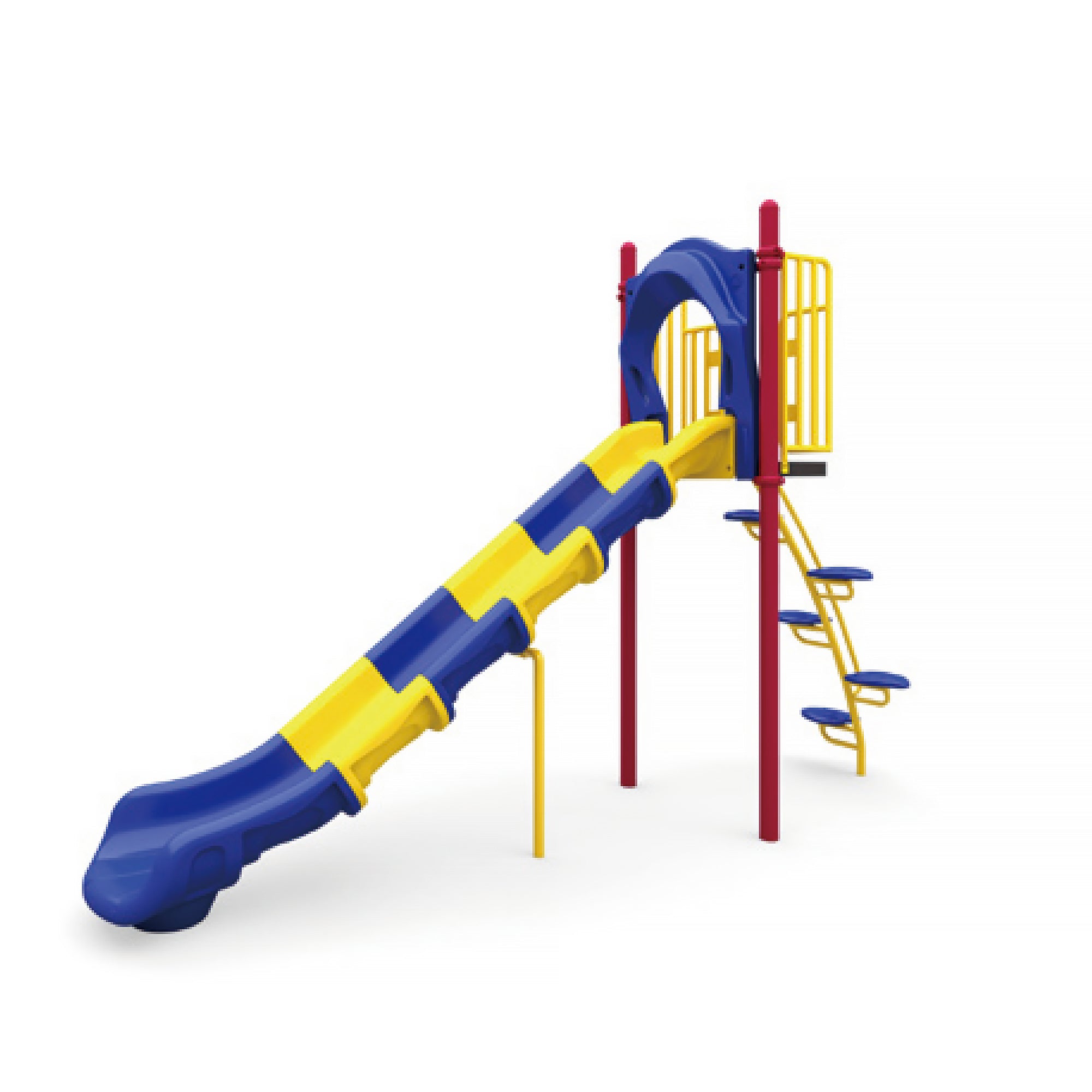 Wisdom Playgrounds WiseFREE 6' Freestanding Single Slide QSFS-SL72031LS