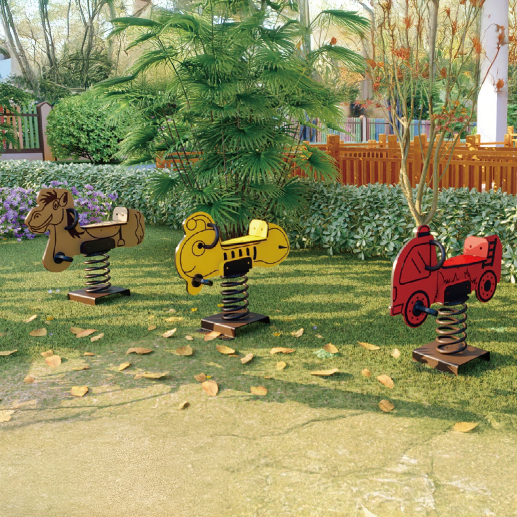 Wisdom Playgrounds WiseFREE Horse Spring Rider QSSR-21008