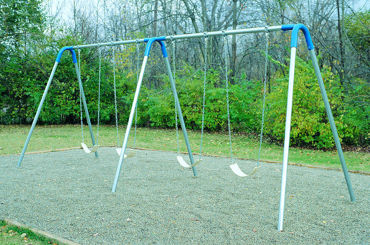 UltraPLAY Swing Bipod Swing Bay: Double Bay with Strap Seats PBP-8-2S