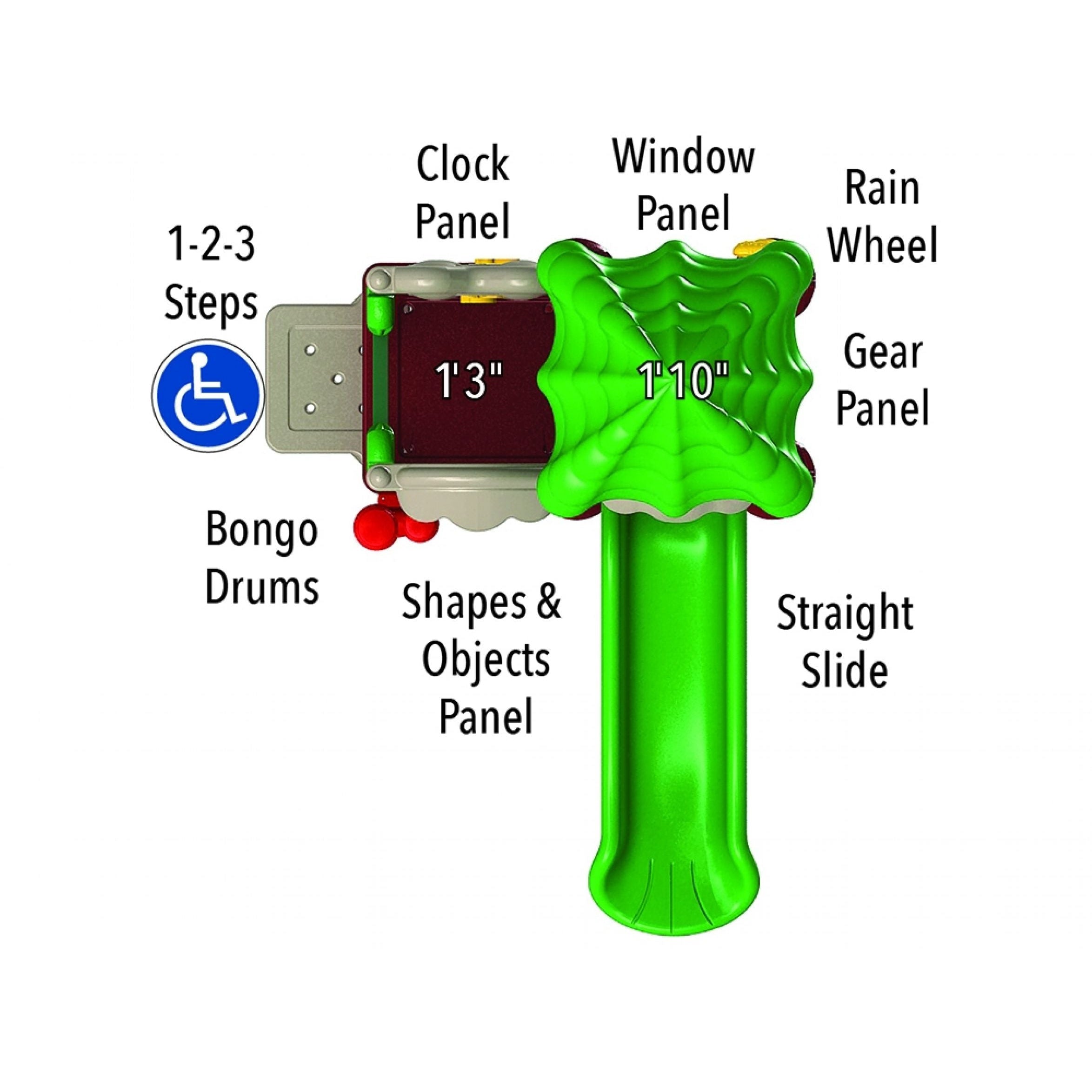 UltraPLAY Discovery Center Seedling with Roof- Natural Color DC-SEEDR-N