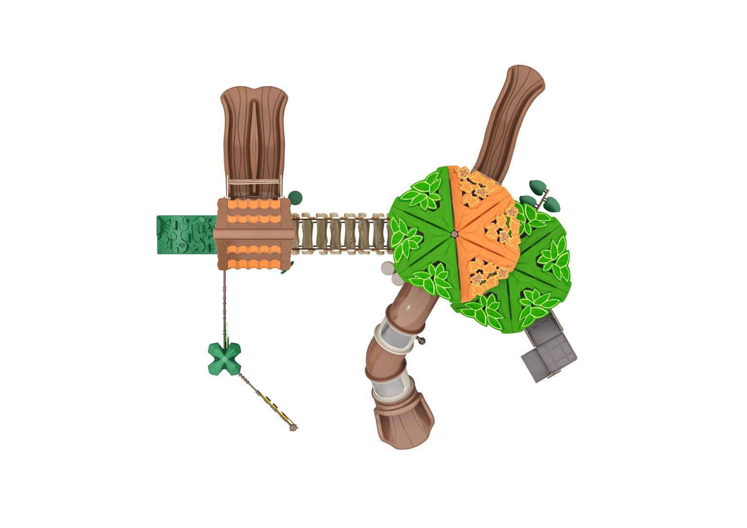 Wisdom Playgrounds All Season Treehouse AT50TH-0003 WiseMAX