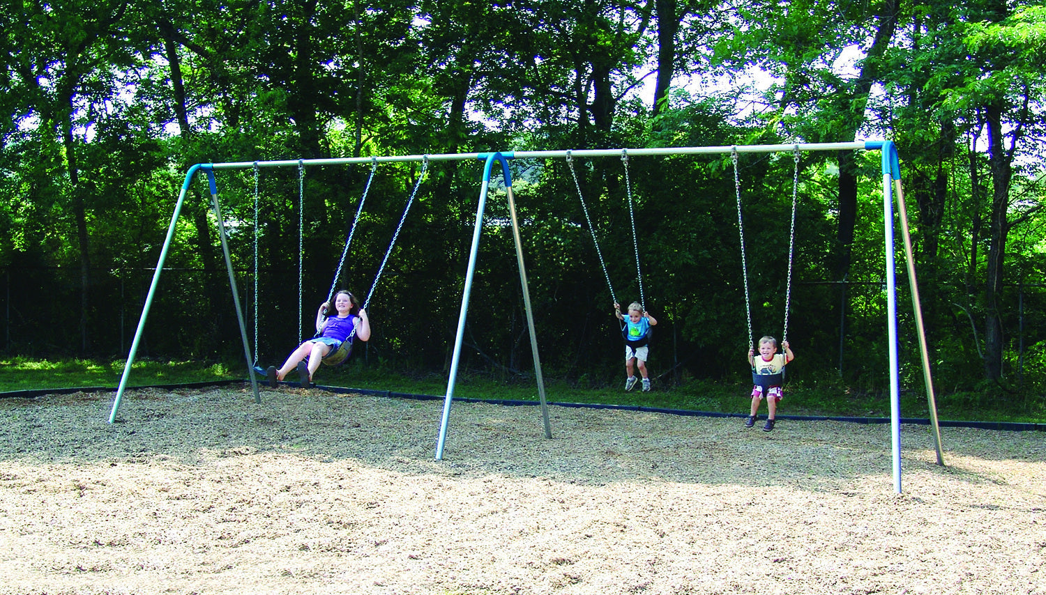 UltraPLAY Swing Bipod Swing Bay: Double Bay 2 with Strap Seats & 2 Tot Seats PBP-8-2SC