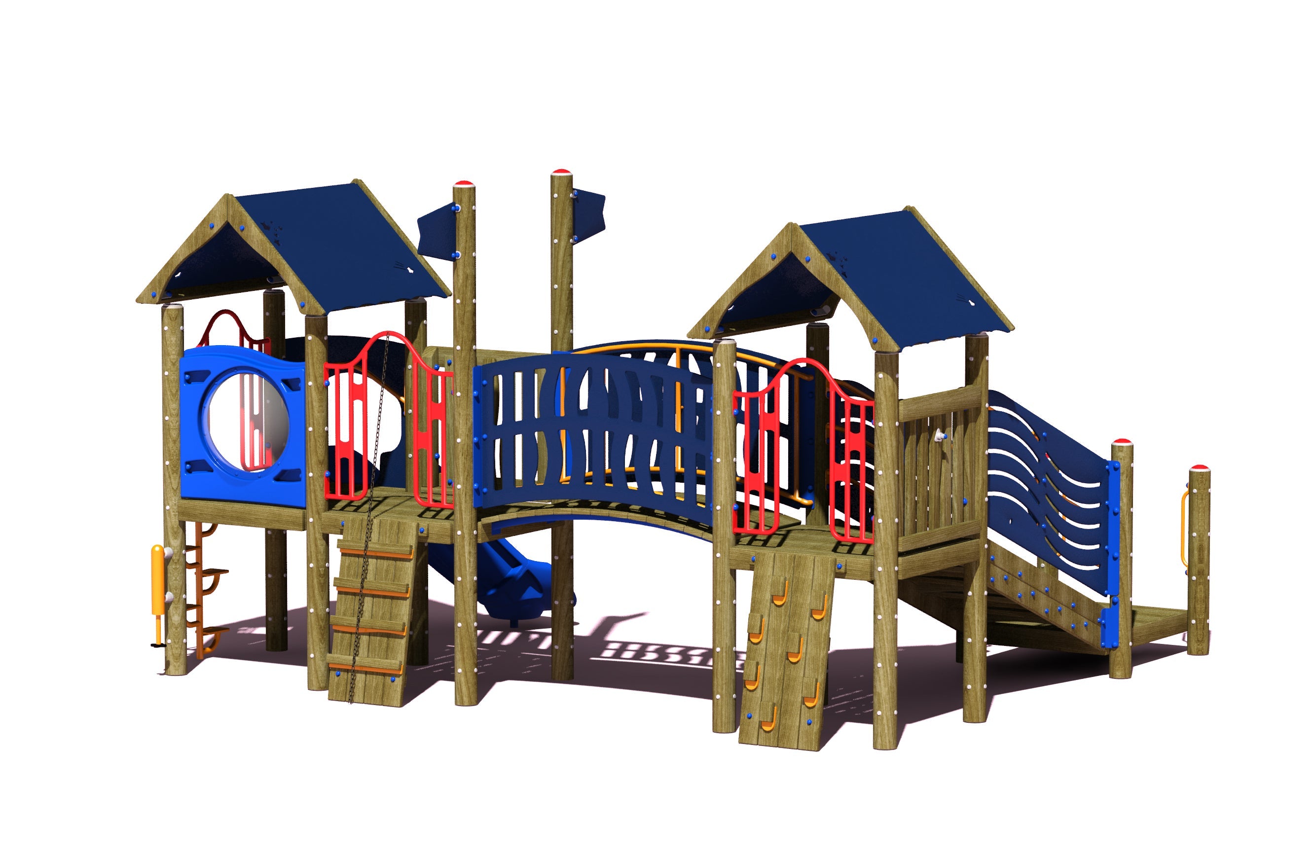 Big Toys Resort Play System with Blue Roof 434-B