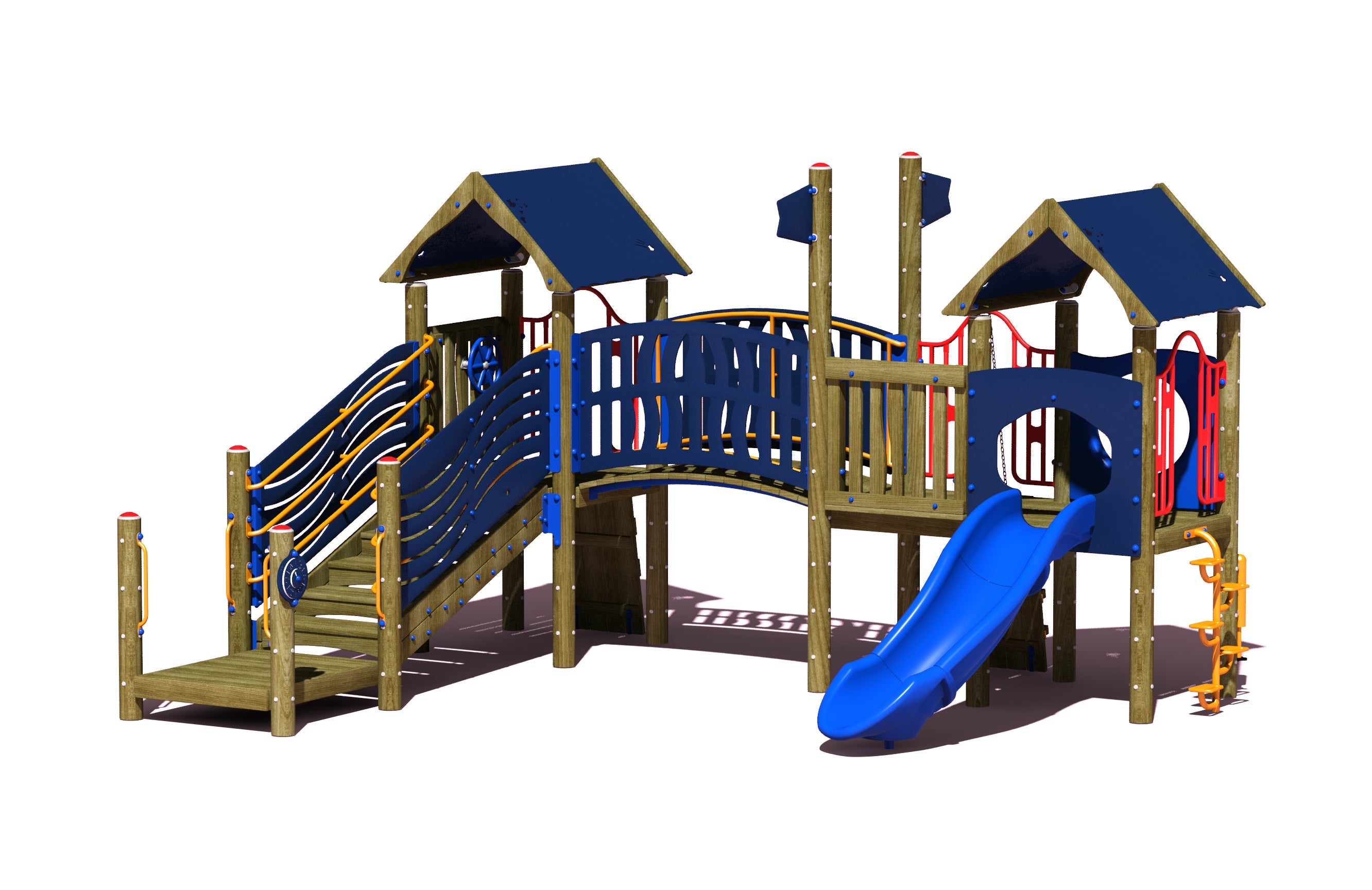 Big Toys Resort Play System with Blue Roof 434-B