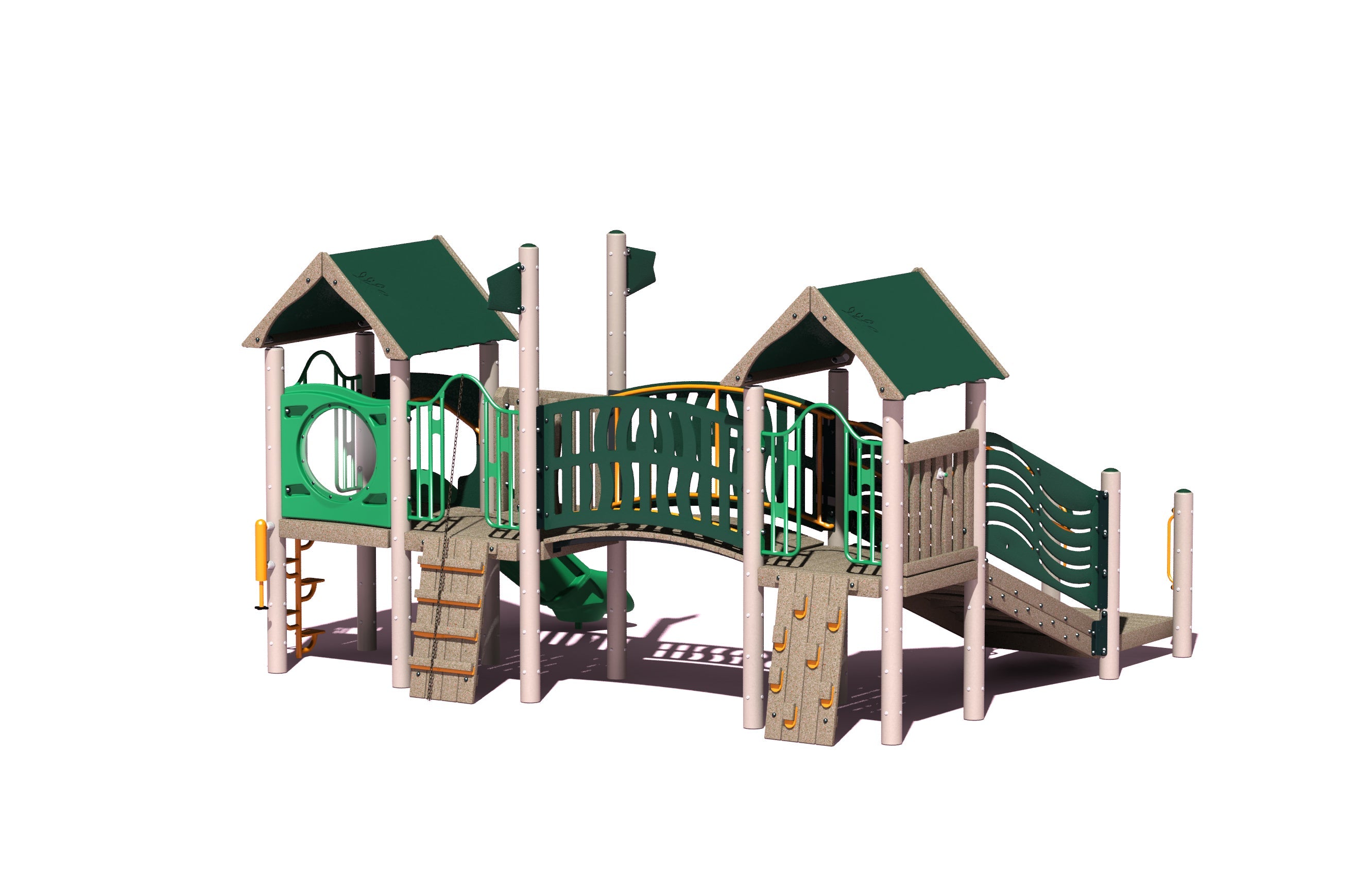 Big Toys Resort Play System with Green Roof 434-G
