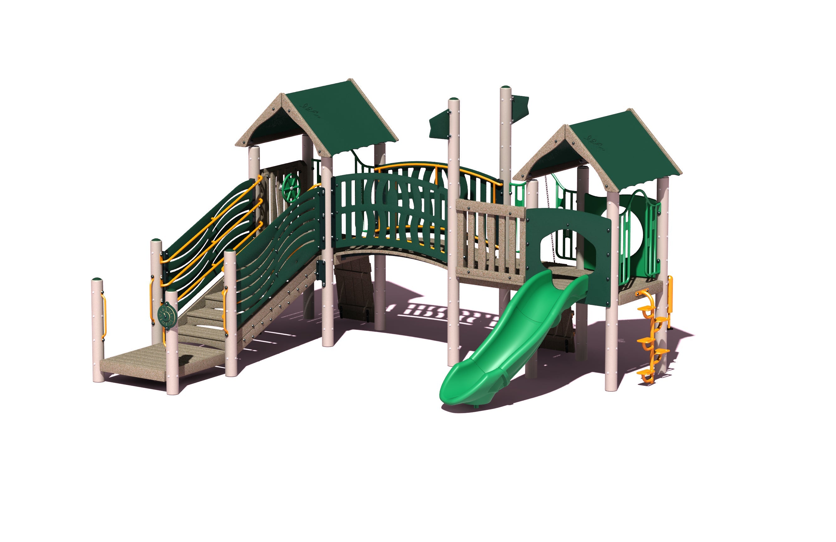 Big Toys Resort Play System with Green Roof 434-G