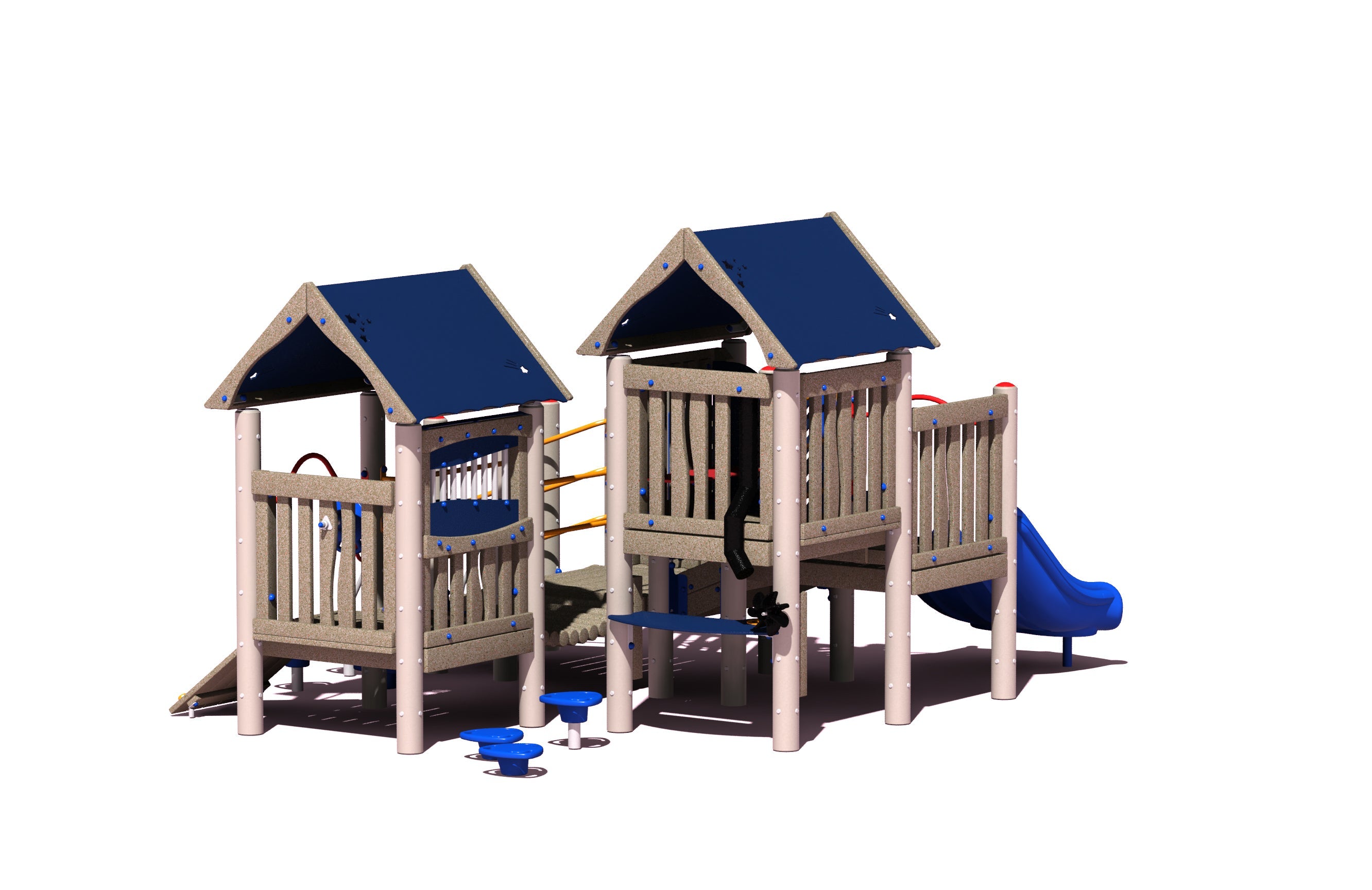 Big Toys Hamlet Play System in Blue Roof 735-B