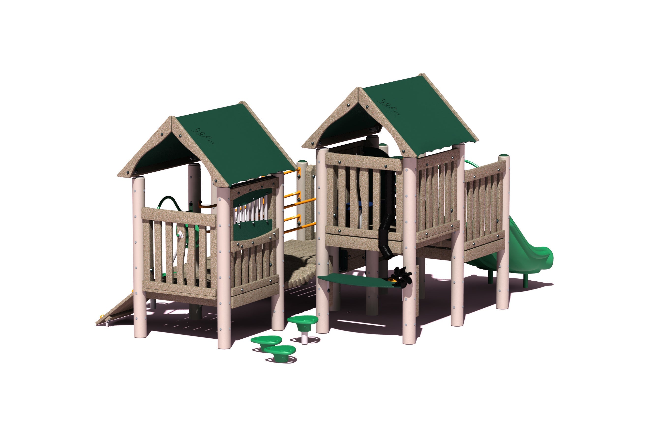 Big Toys Hamlet Play System in Green Roof 735-G