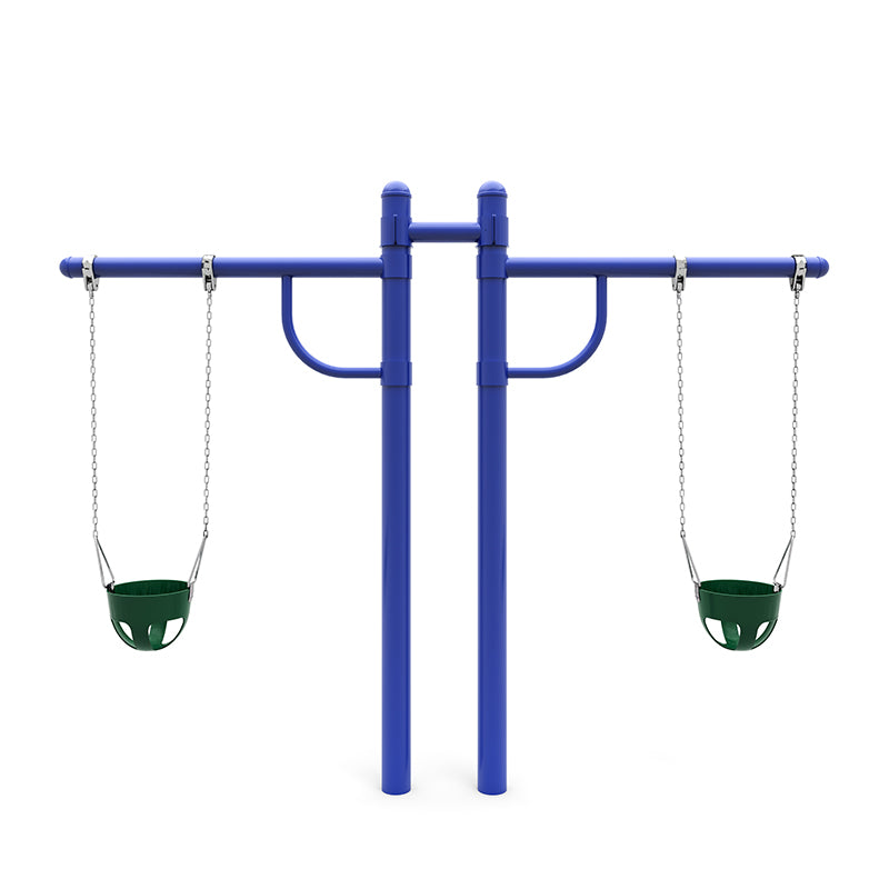 Wisdom Playgrounds WiseFREE 5" Single Post Swing Bucket Tree Swing SPS-0801-TS