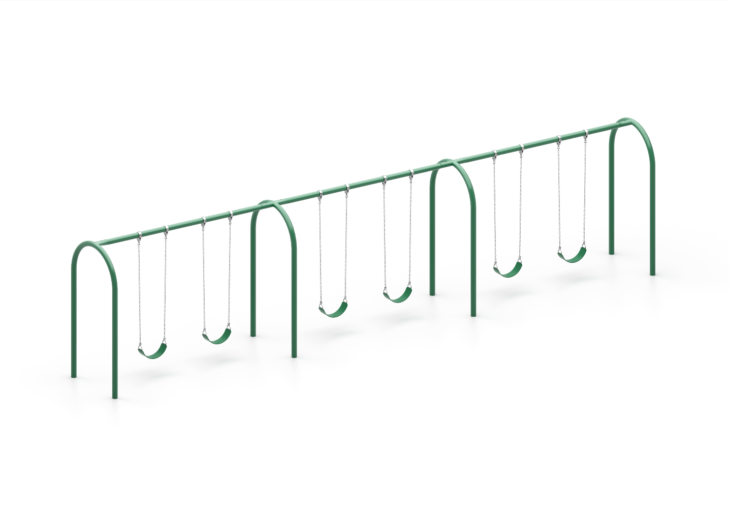 Wisdom Playgrounds WiseFREE 3.5" Arch Swing Set 8ft