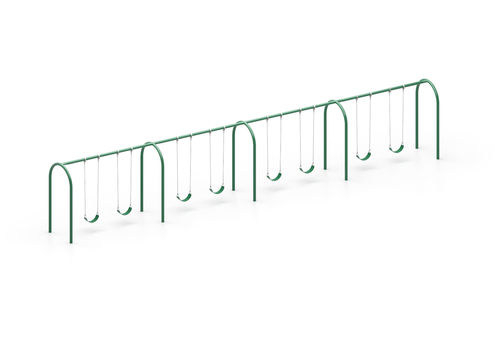 Wisdom Playgrounds WiseFREE 3.5" Arch Swing Set 8ft