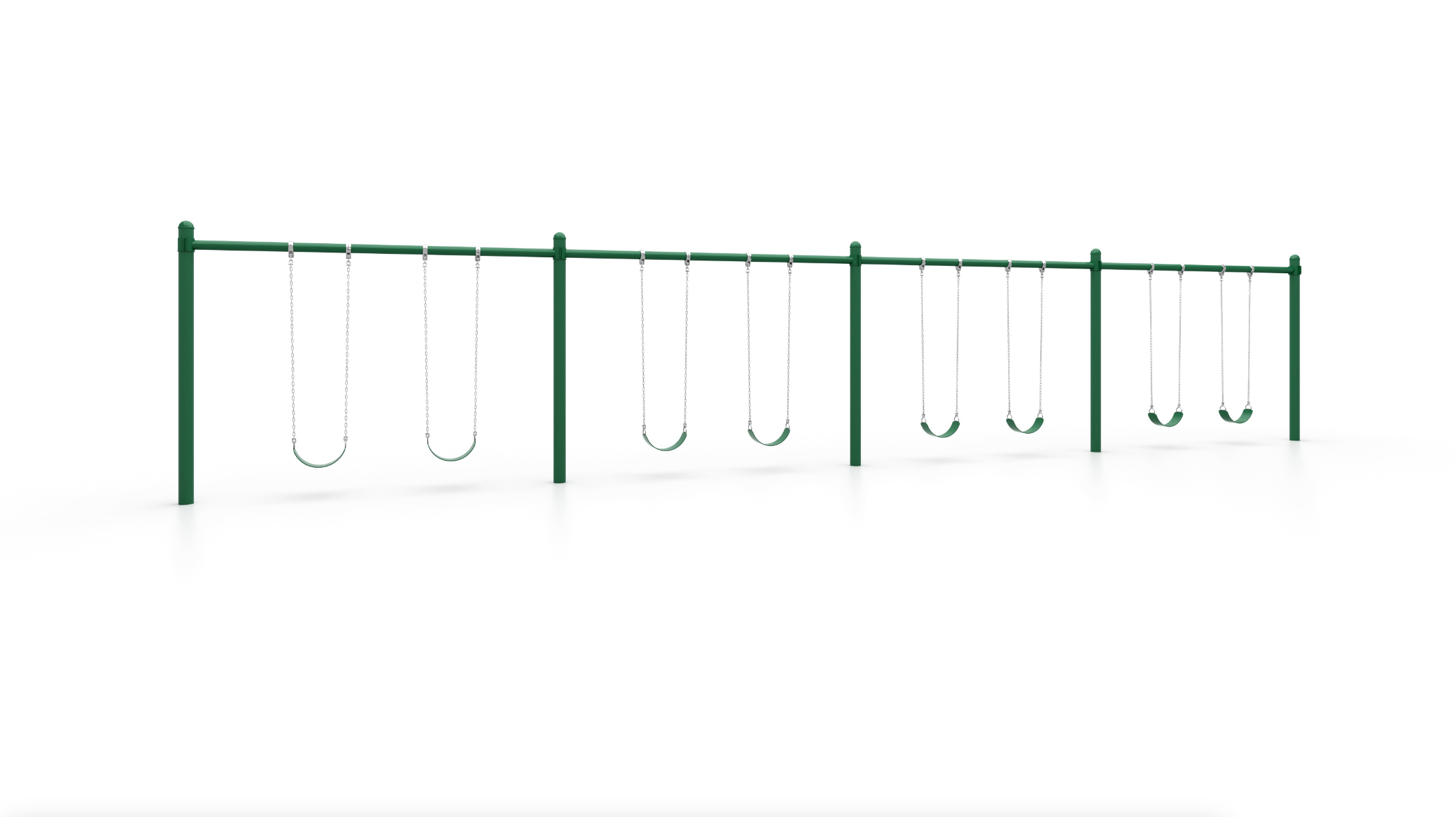 Wisdom Playgrounds WiseFREE 5" Single Post Swing 8ft QSSPS-080