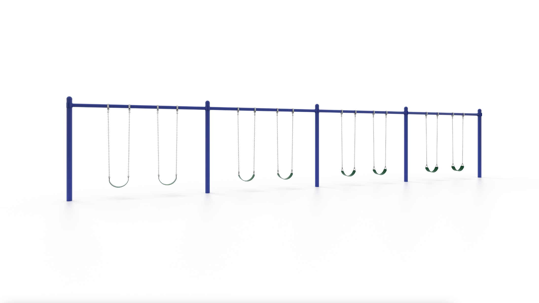 Wisdom Playgrounds WiseFREE 5" Single Post Swing 8ft QSSPS-080