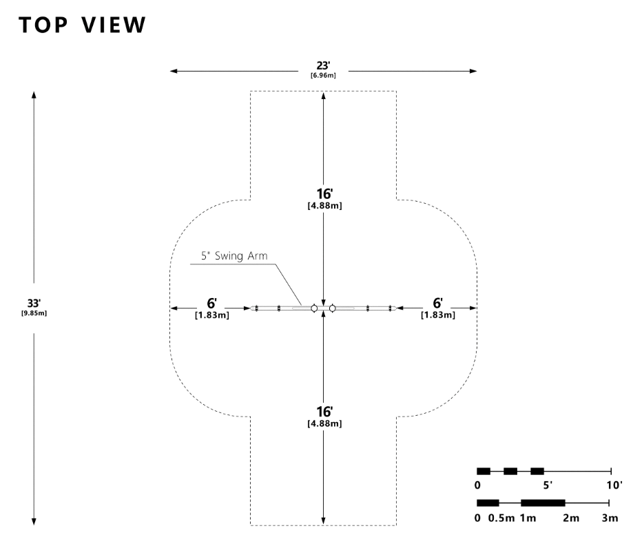 Wisdom Playgrounds WiseFREE 5" Single Post Swing Bucket Tree Swing SPS-0801-TS
