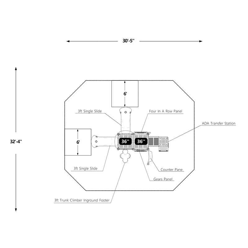 Wisdom Playgrounds Sunny Days Playground Structure QSWP-350004