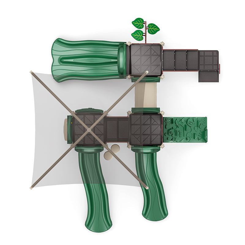 Wisdom Playgrounds Timber Tracks Playground Structure QSWP-350006