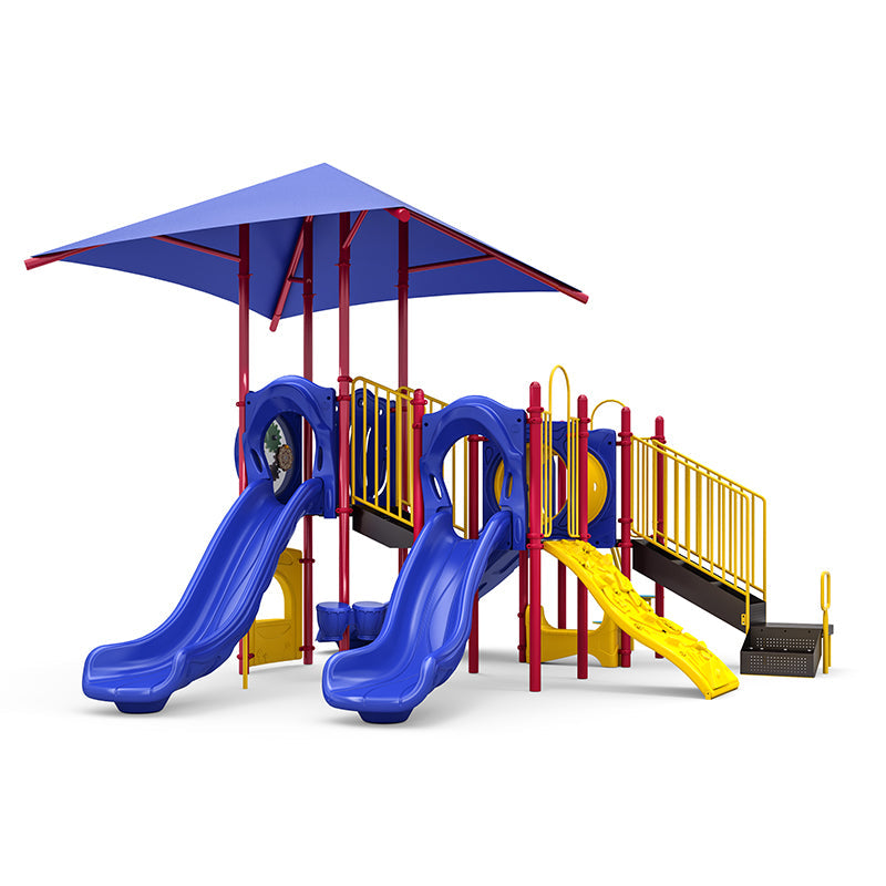 Wisdom Playgrounds Timber Tracks Playground Structure QSWP-350006
