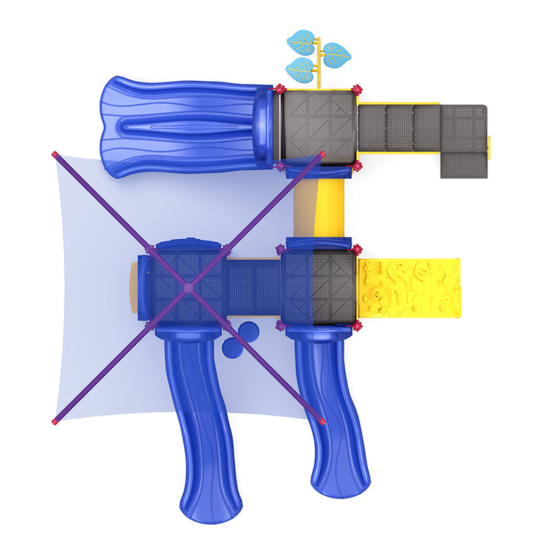 Wisdom Playgrounds Timber Tracks Playground Structure QSWP-350006