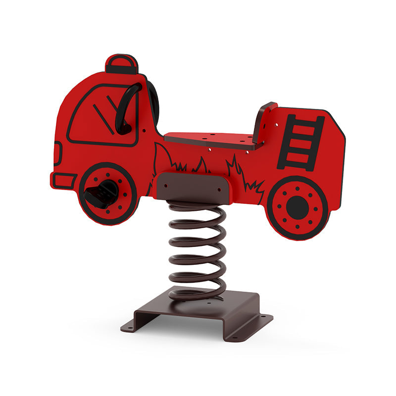 Wisdom Playgrounds WiseFREE Fire Truck Spring Rider QSSR-21006