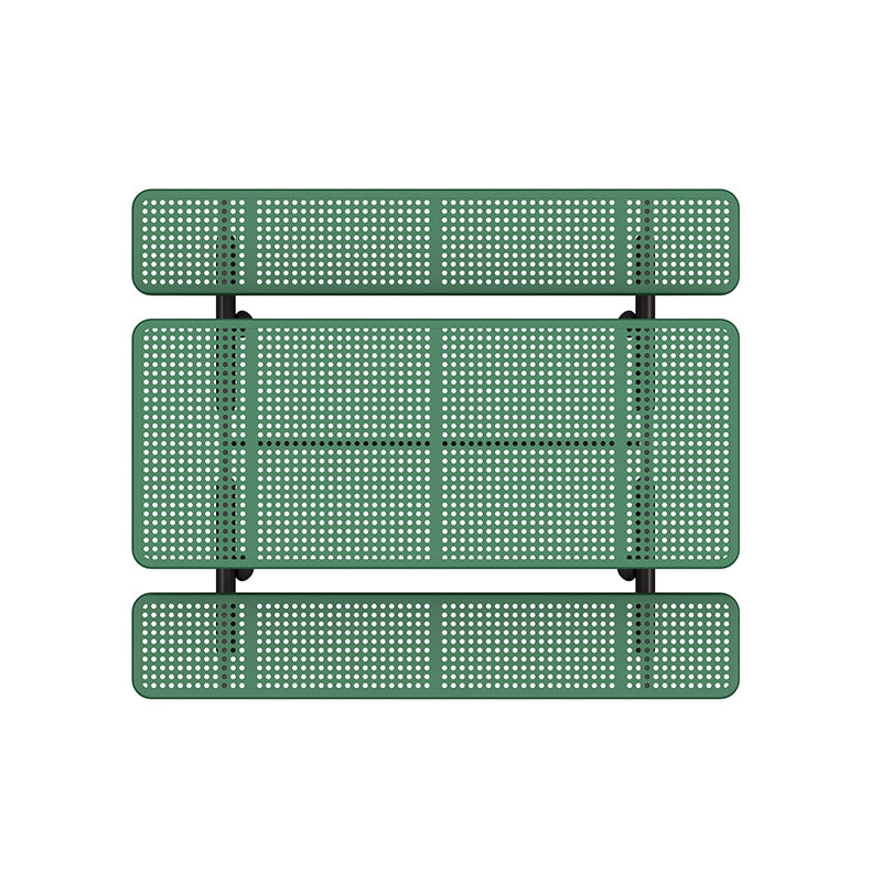 Wisdom 6′ Rectangular Picnic Table Perforated Pattern QSSAP-21001-110, Quick Ship, WiseSITE