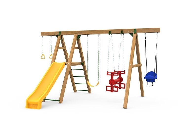 Playstar Mesa Silver Backyard Swing Set | 9 Activities