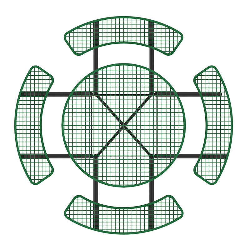 Wisdom 46″ Round Table 4 Seats- Diamond Pattern KB4-7204-110 WiseWORX